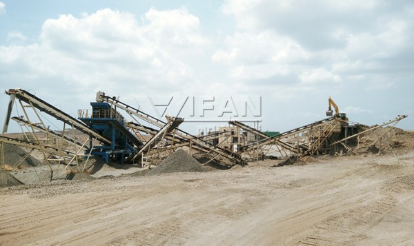 200 toneladas por línea de producción de granito basalto hora