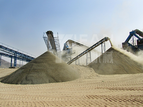 línea de producción de arena